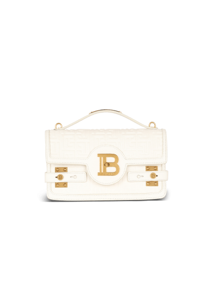B-Buzz 24 monogrammed grained leather bag