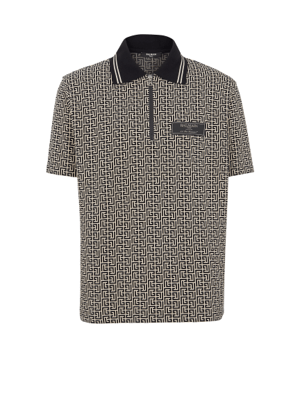 PB Labyrinth jacquard polo shirt