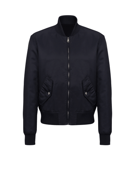 Bomber jacket with embroidery on the back