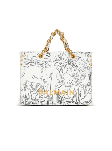 Disney x Balmain : The Lion King - Cabas Bag 1945 Soft bedruckt Frühe Kindheit