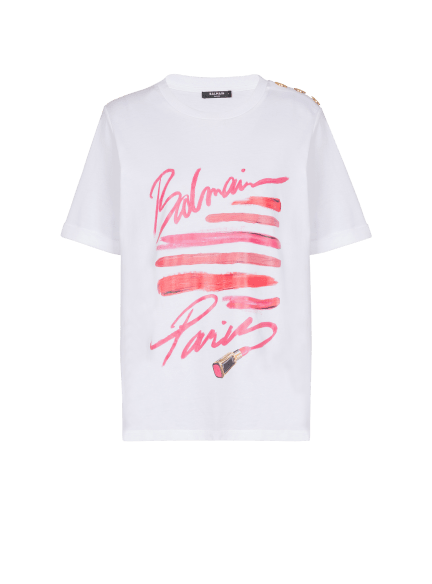 T-shirt imprimé Balmain Lipstick 