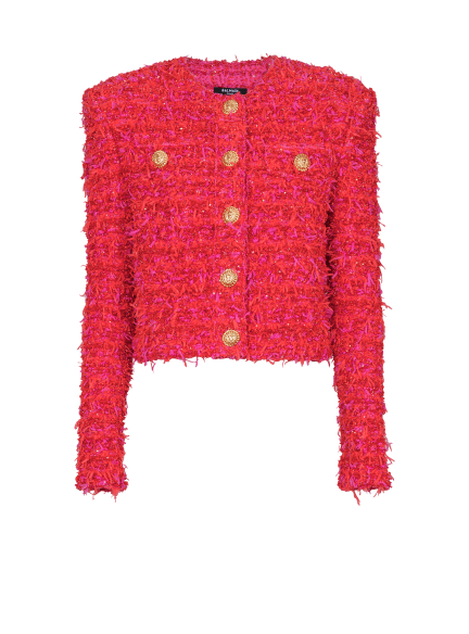 Veste courte en tweed