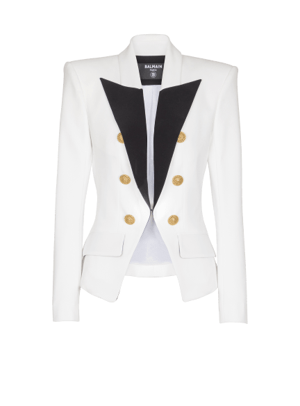 6-button two-tone jacket