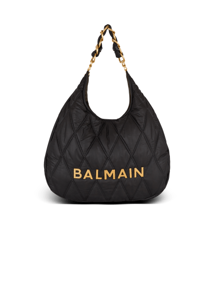 Large 1945 Hobo bag in diamond-quilted nylon