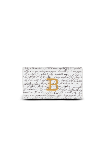 Cartera B-Buzz de piel con estampado «Lettre d'amour»