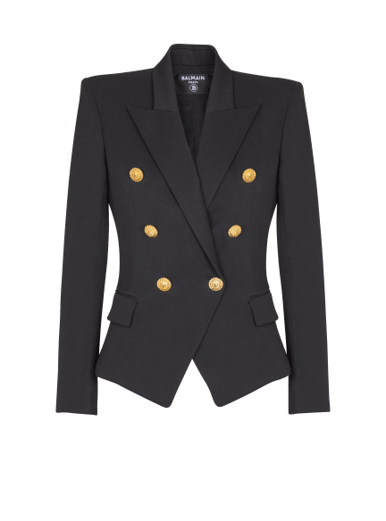 Grain de poudre 6-button fitted jacket