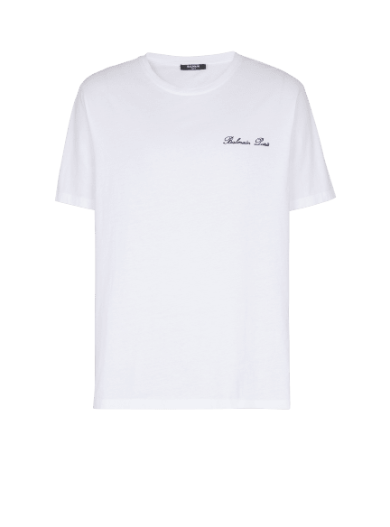 T-shirt brodé Balmain Signature