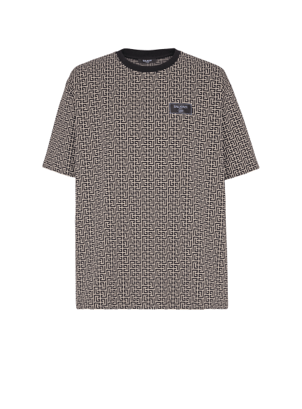 T-shirt en jacquard monogrammé
