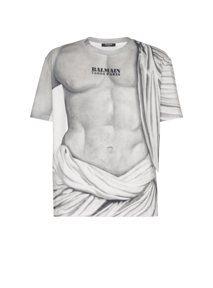 Logo T-shirt with Statue print