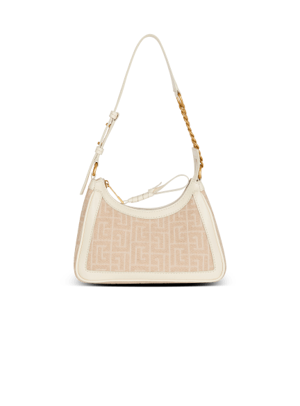 Sac B-Army Shoulder en toile jacquard monogrammée et cuir