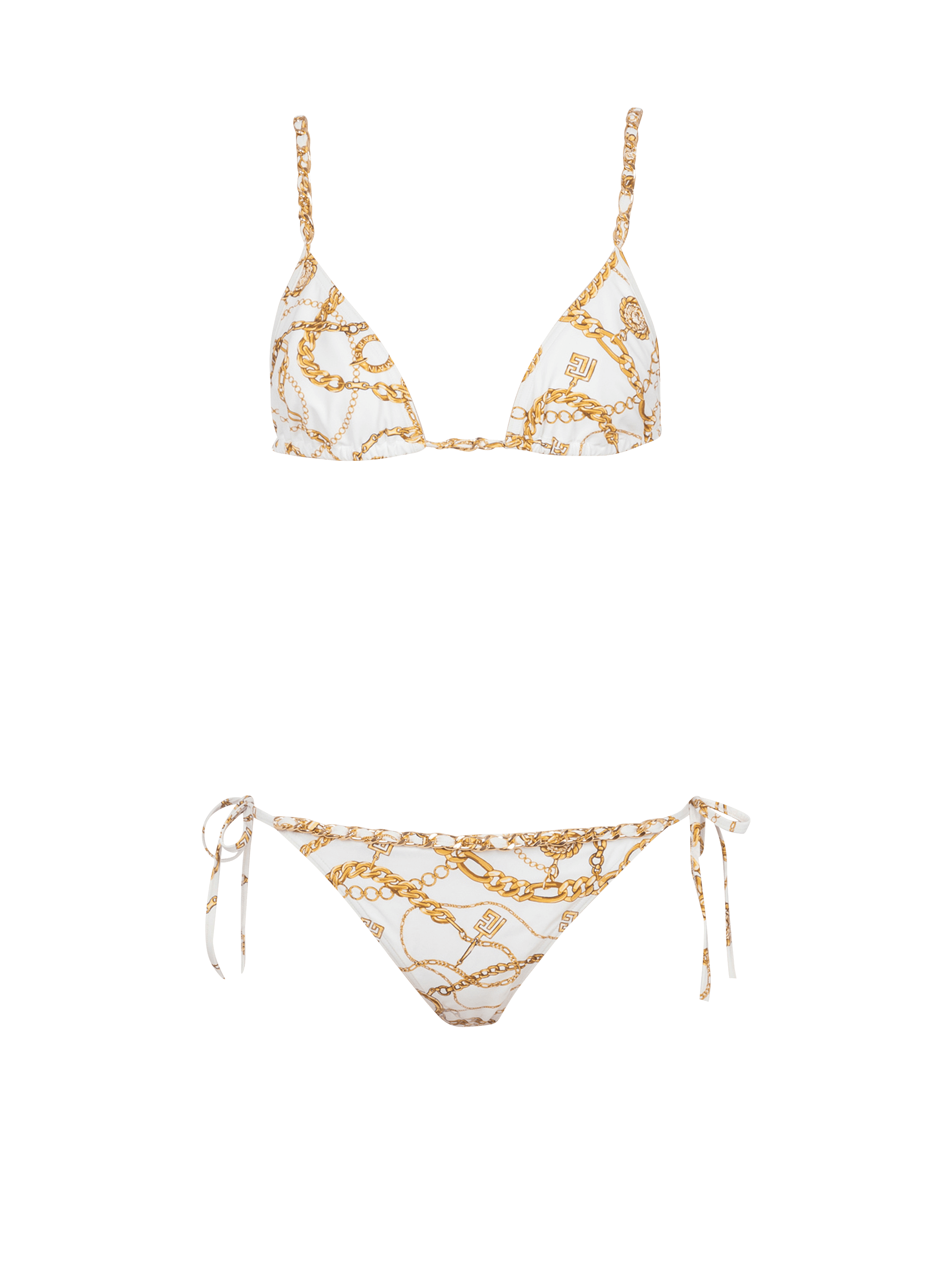 Maillot de bain deux pièces imprimé motif Chaînes