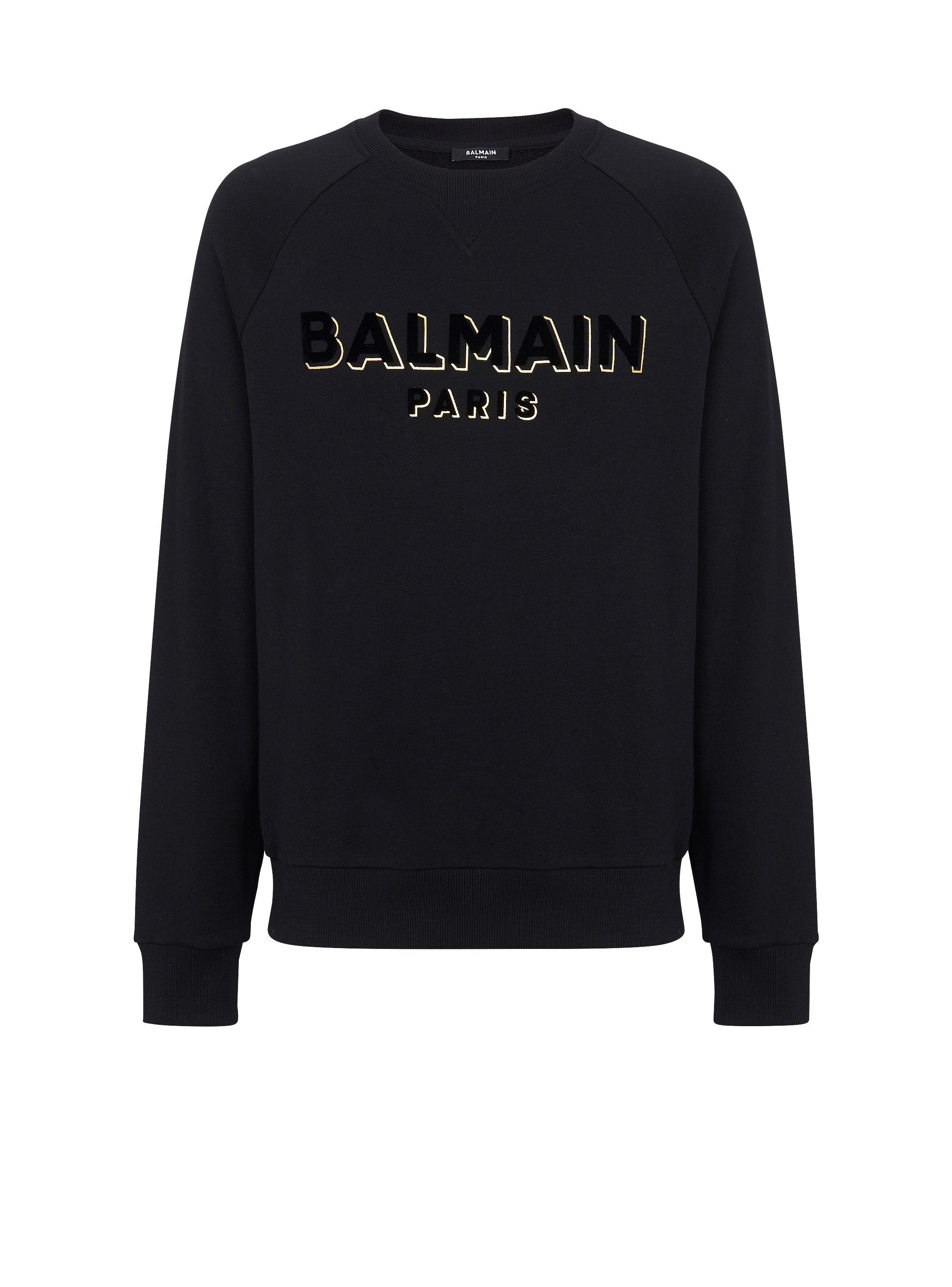 Felpa Balmain floccato metallizzato
