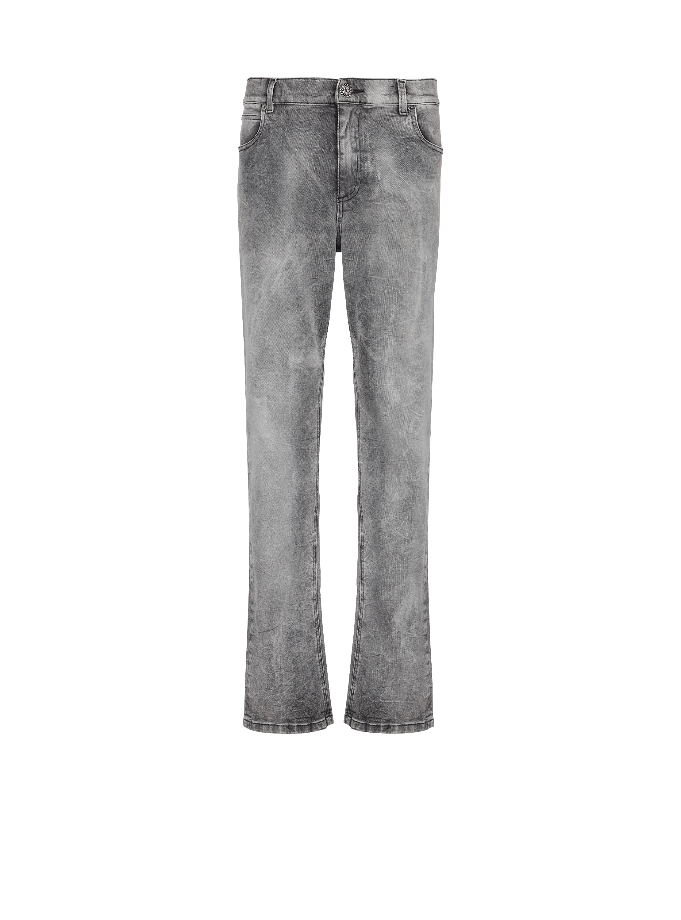 Reguläre Jeans aus grauem Denim