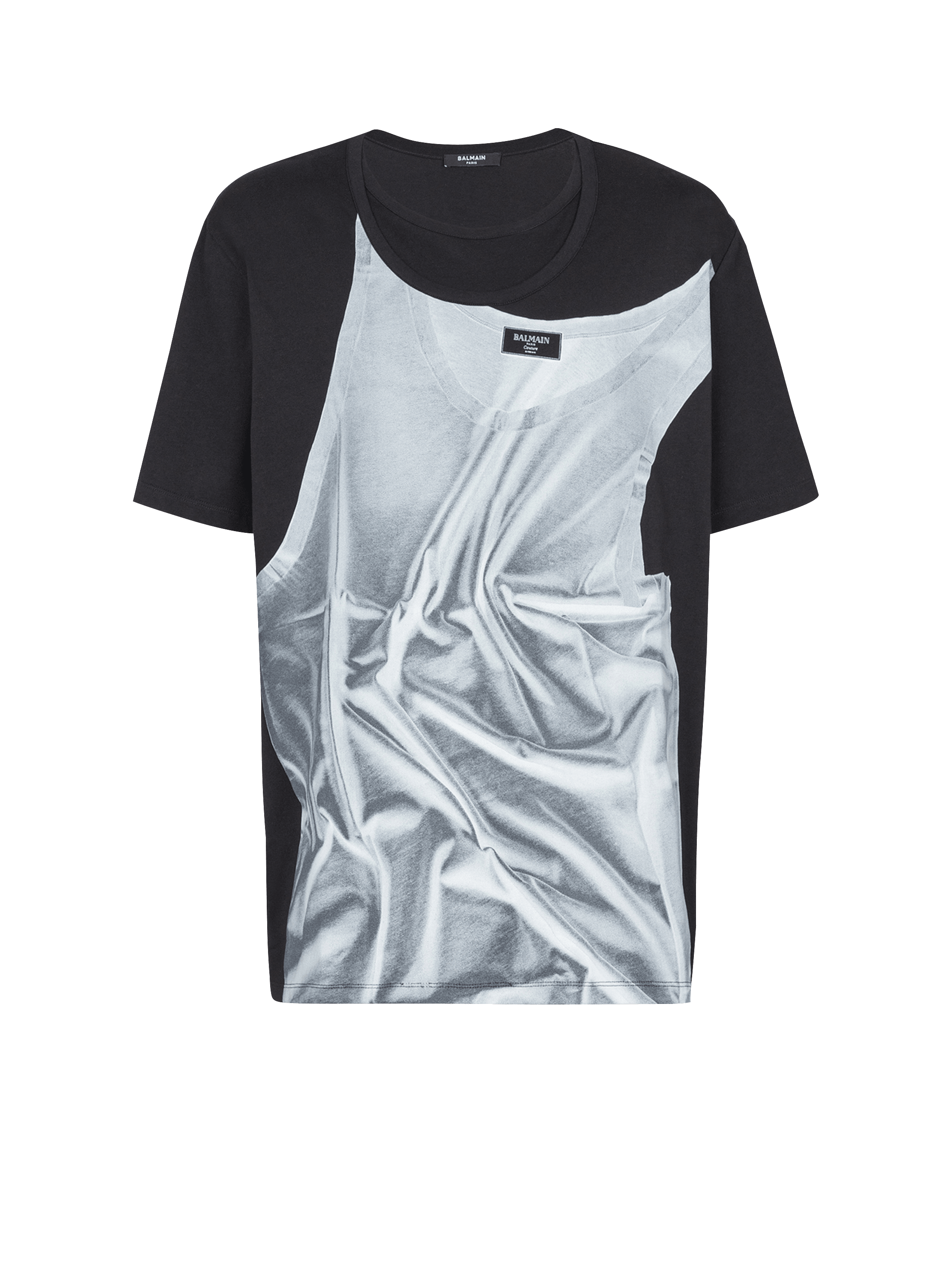 T-shirt with tank top print