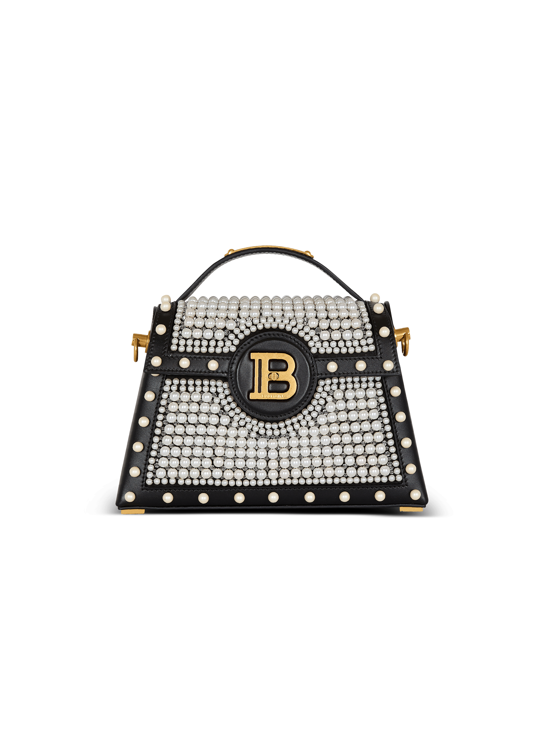 B-Buzz Dynasty bag in leather and embroidered satin