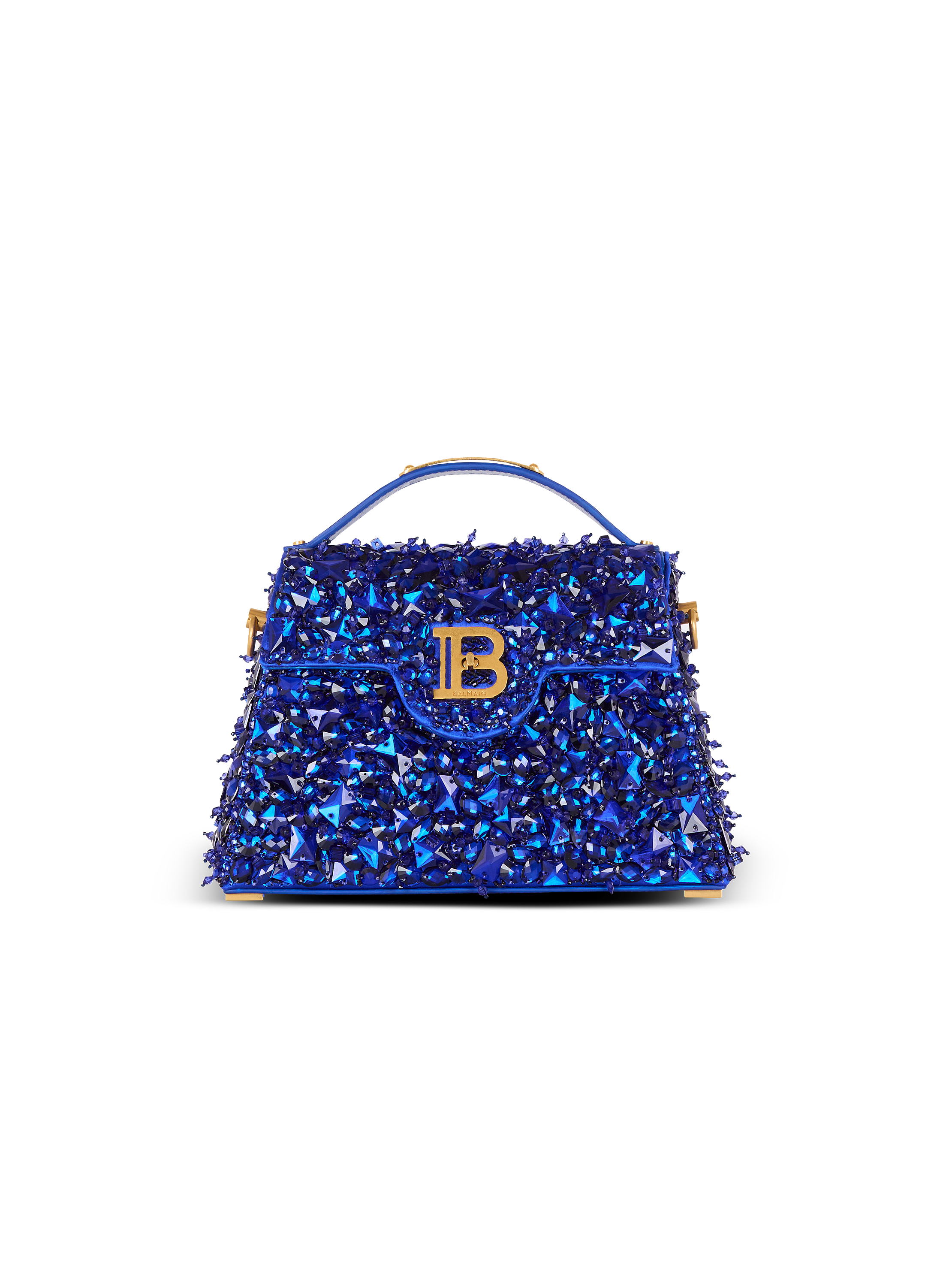 B-Buzz Dynasty bag in leather and embroidered satin