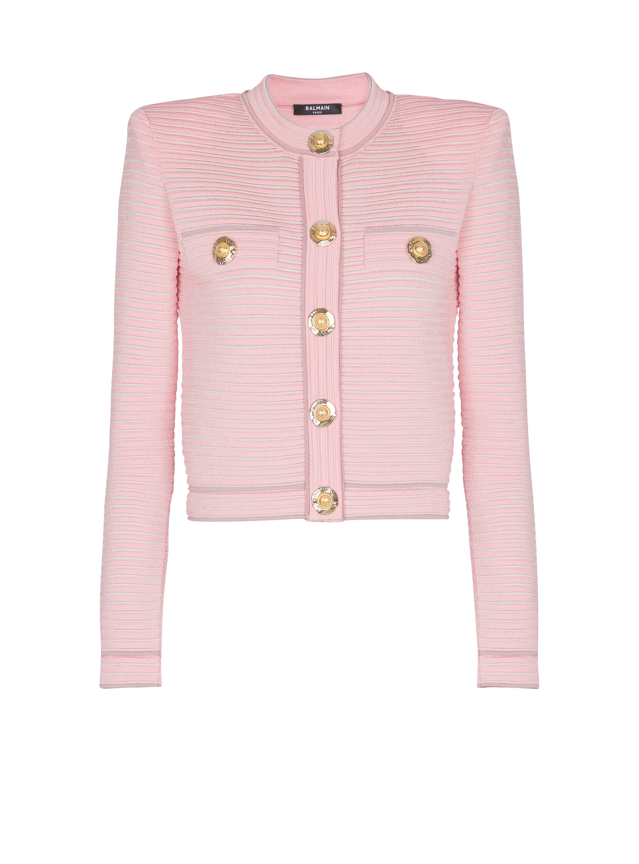 Cardigan a maniche lunghe in maglia in rilievo