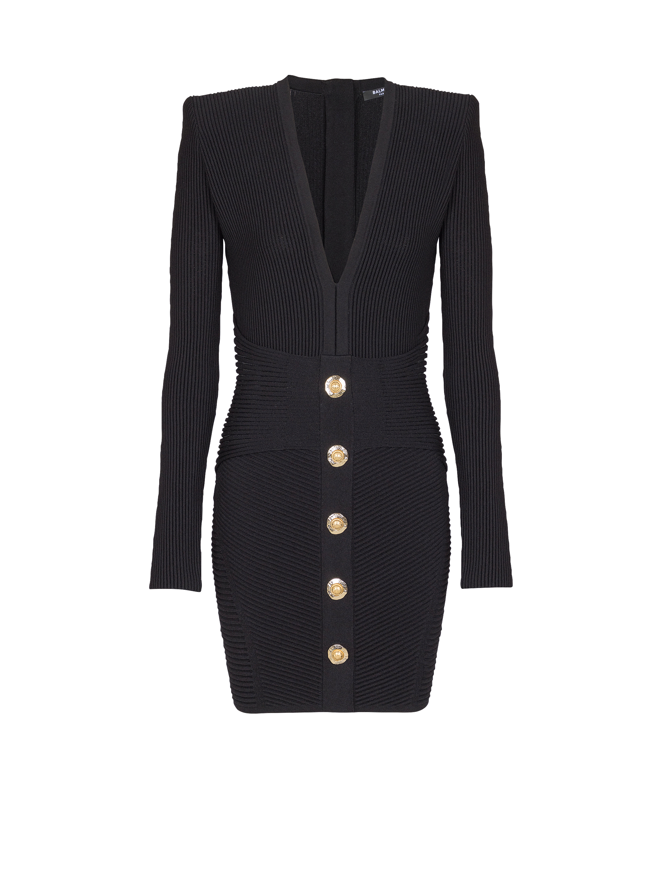 Short ribbed knit bodycon dress