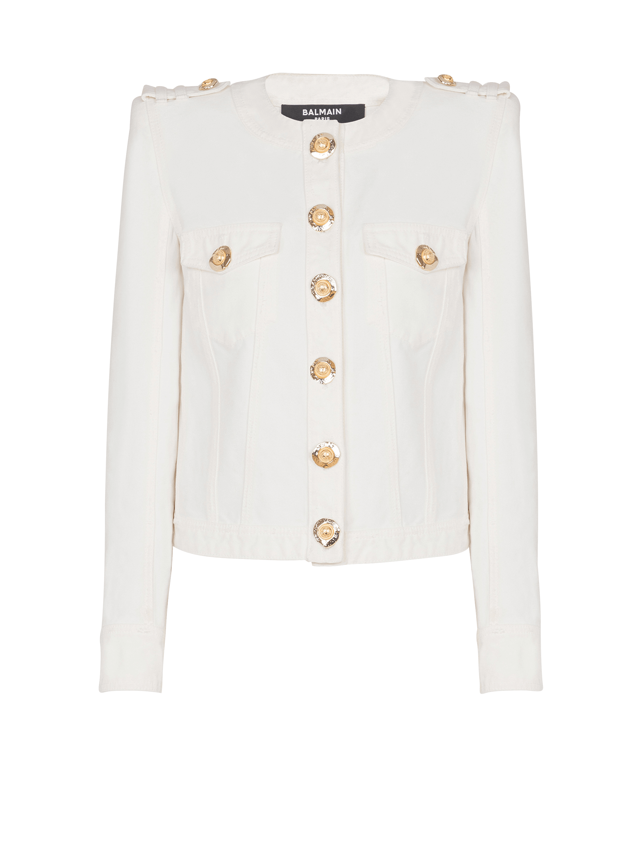 Veste courte en toile de coton